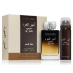 Lattafa Ameer Al Oudh set parfum arabesc barbati 100 ml + deo 50 ml