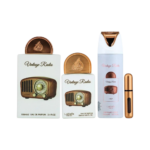 Lattafa Pride Vintage Radio – set cadou parfum arabesc unisex 4 piese - imagine 4