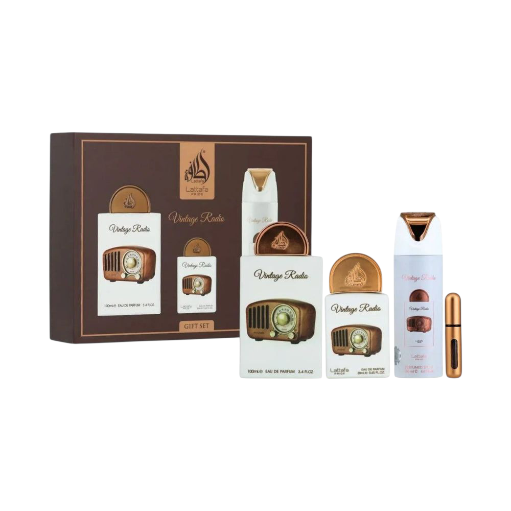 Lattafa Pride Vintage Radio set cadou 4 piese unisex