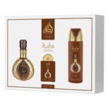 Lattafa Pride Masa – set cadou parfum arabesc barbati 4 piese - imagine 4