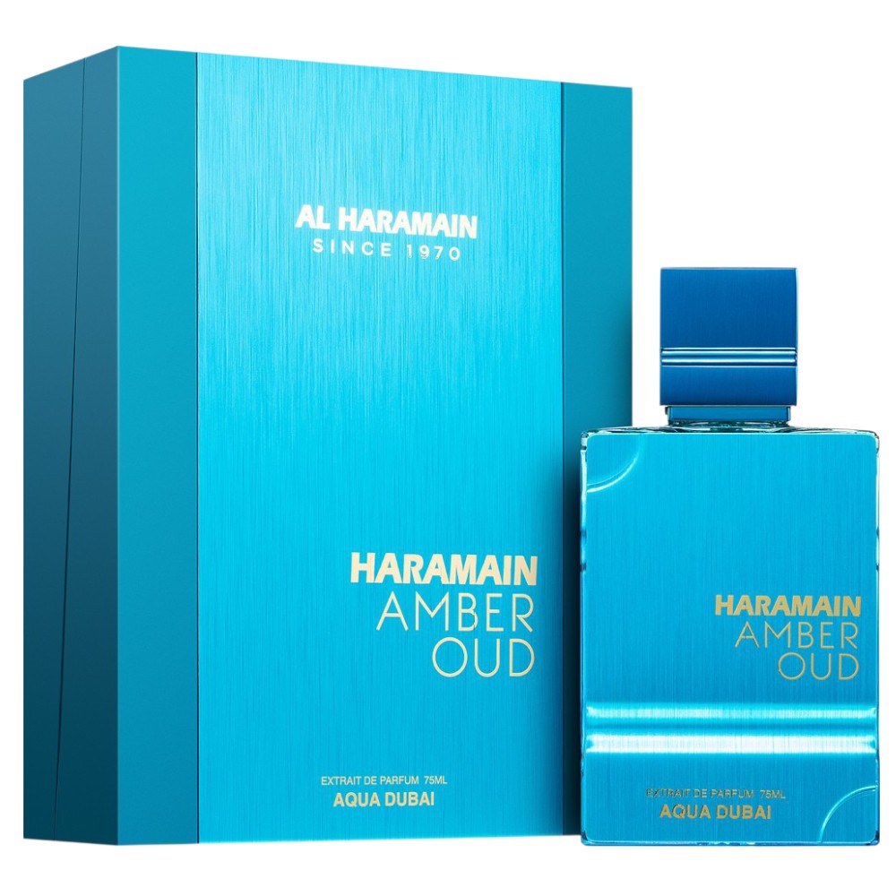 sticla Al Haramain Amber Oud Aqua Dubai